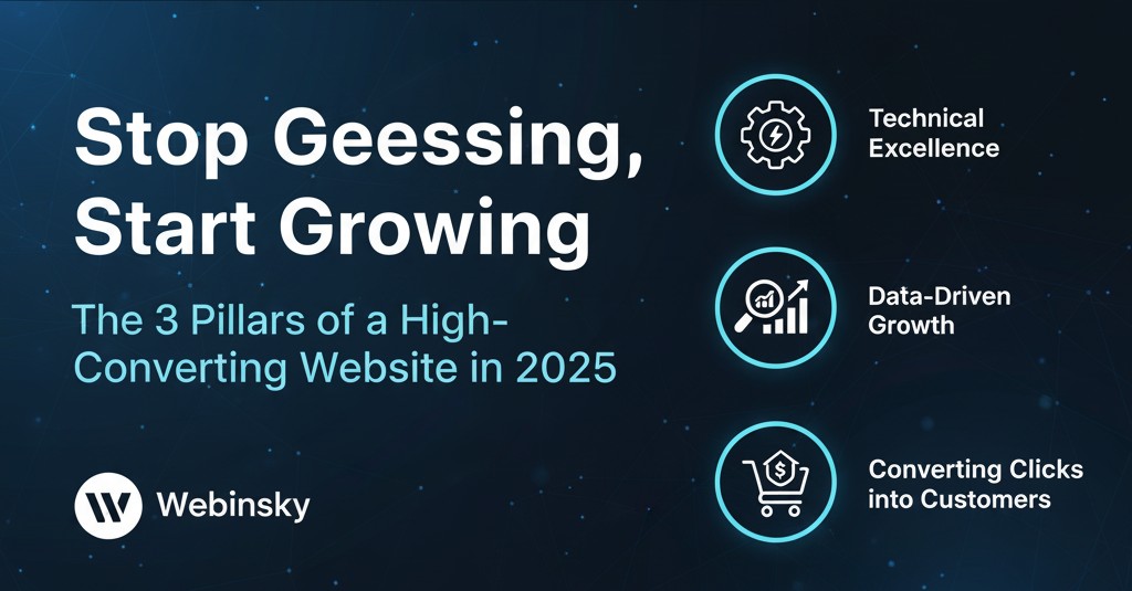 Stop Guessing, Start Growing: The 3 Pillars of a High-Converting Website in 2025